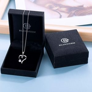 NIB Heart Necklace 925 Sterling Silver 5a cubic zirconia